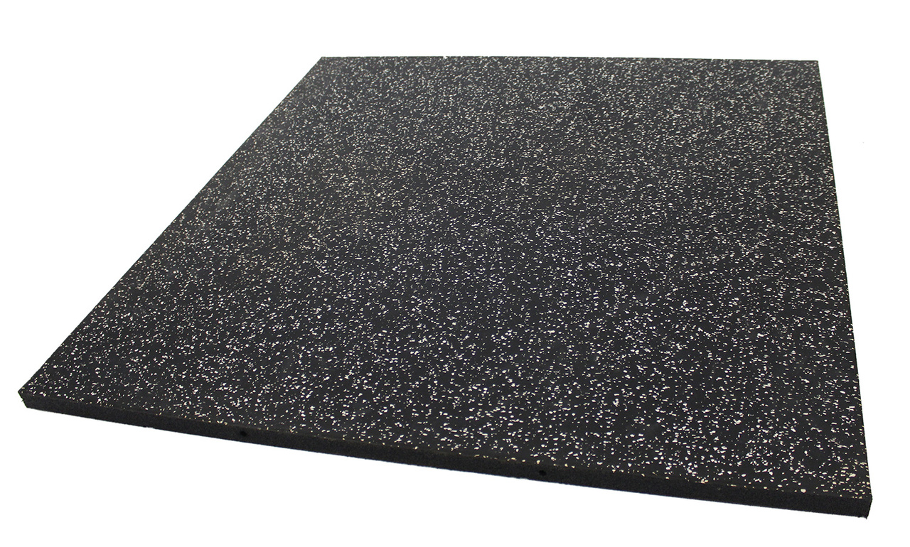 Rubber floor 30 mm svart/vit